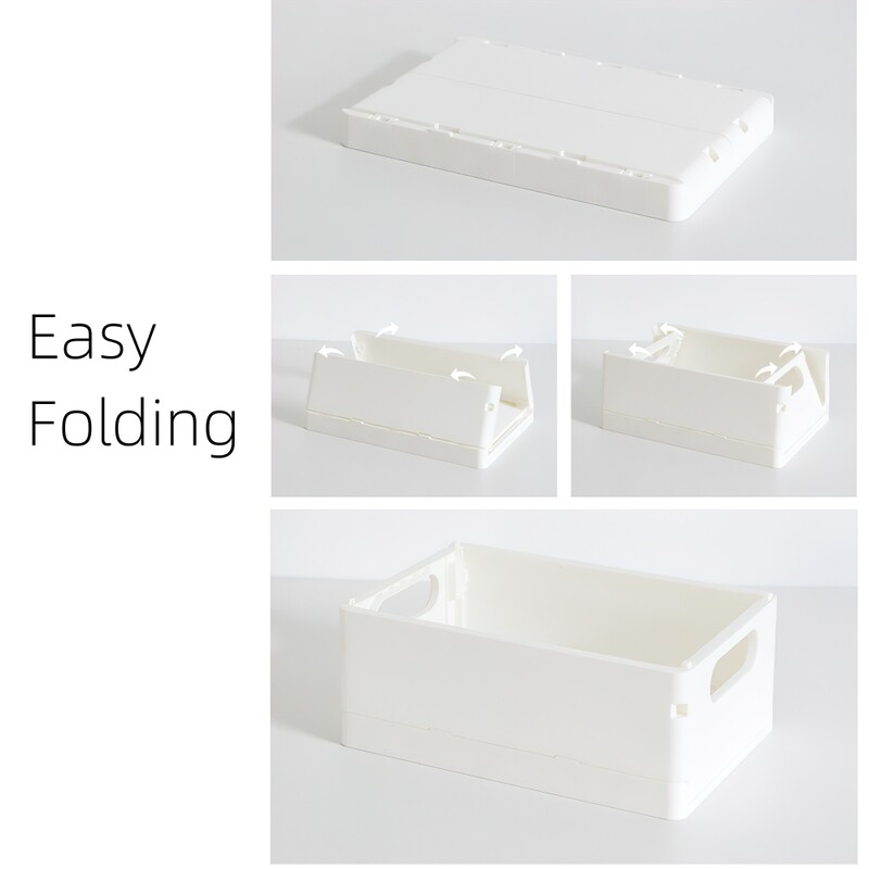 Пластмасов контейнер за съхранение, сгъваем, подреждащ се, органайзер за бюро, кутия за химикалки, книги, училище, офис, домакинство A7524