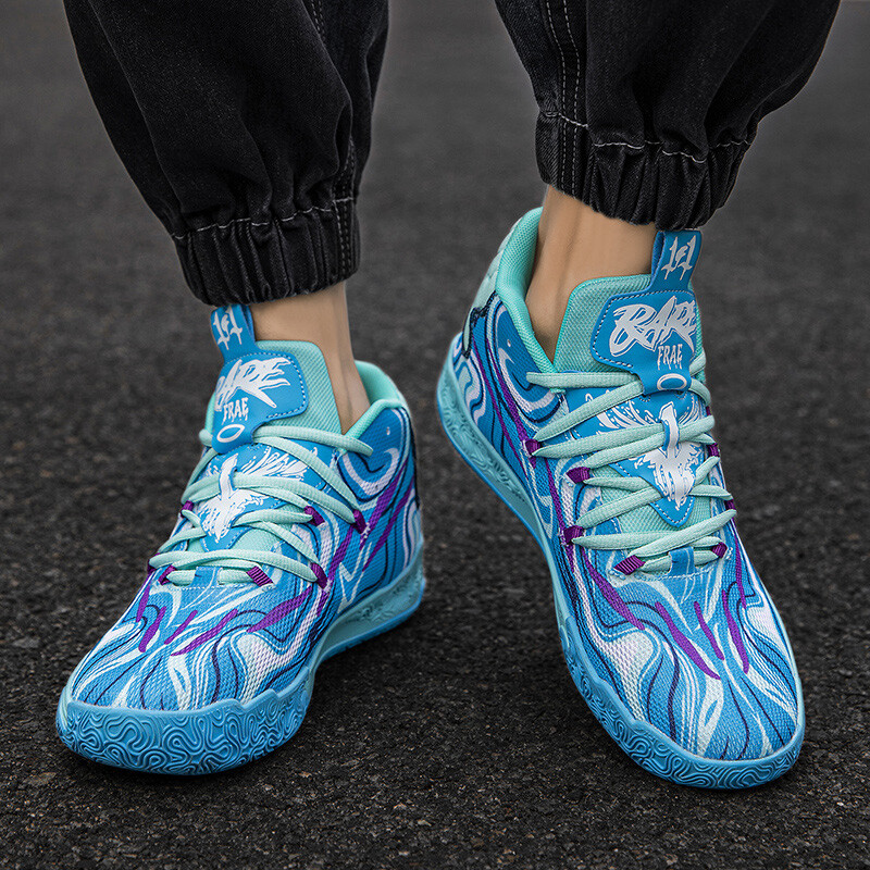 Мъжки баскетболни обувки Подплатени маратонки Шлейф Спортисти Висококачествени спортни обувки Персонализиран дизайн Обувки Ежедневни маратонки 45