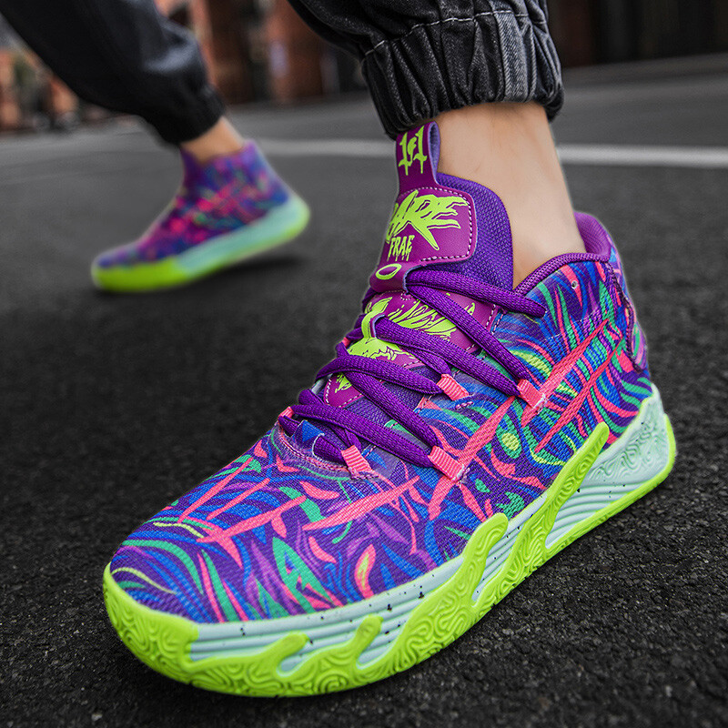 Мъжки баскетболни обувки Подплатени маратонки Шлейф Спортисти Висококачествени спортни обувки Персонализиран дизайн Обувки Ежедневни маратонки 45