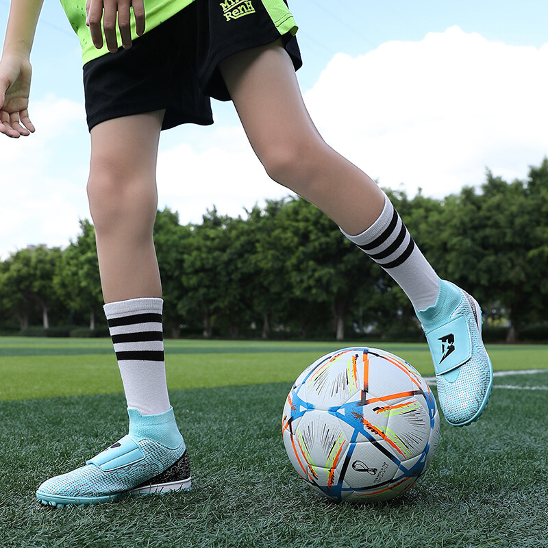 Нови детски футболни обувки Детски полеви футболни обувки Професионални бутове Противоплъзгащи се тийнейджърски висококачествени тренировъчни обувки