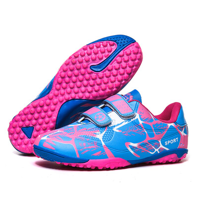 Hot Sale Gyerek focicipők beltéri horoghurok foci kapcsok fiúknak hosszú tüskés futsalcipők gyermek futballcipők botas de fútbol