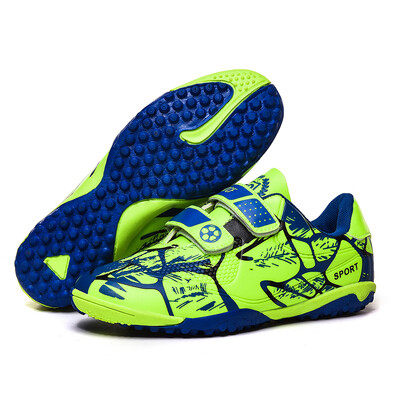 Hot Sale Gyerek focicipők beltéri horoghurok foci kapcsok fiúknak hosszú tüskés futsalcipők gyermek futballcipők botas de fútbol