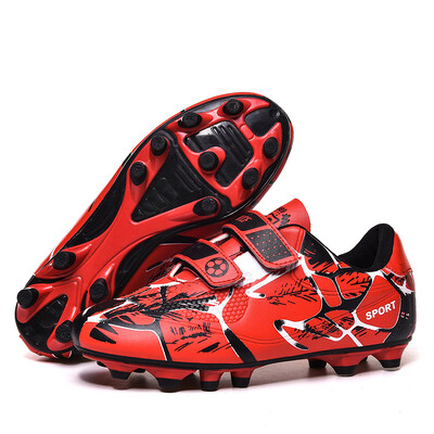 Hot Sale Gyerek focicipők beltéri horoghurok foci kapcsok fiúknak hosszú tüskés futsalcipők gyermek futballcipők botas de fútbol