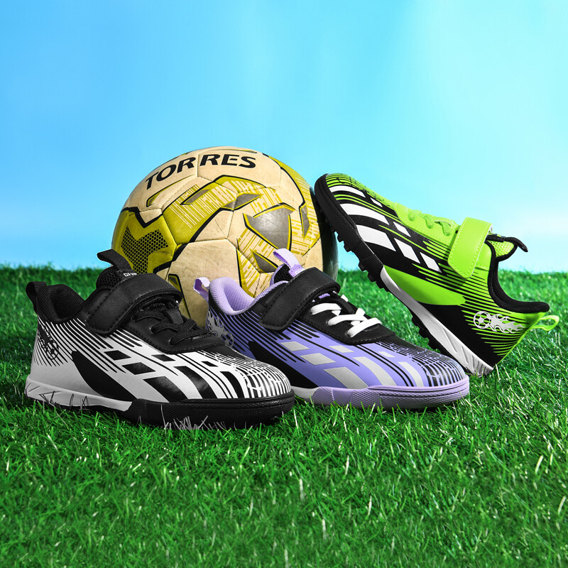 Детски футболни обувки Неплъзгащи се футболни обувки Професионални детски тренировки на трева на открито Футболни бутли Висококачествени обувки Нови