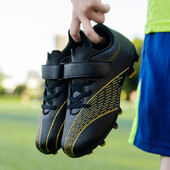 2024. tavaszi férfi magas szárú futballcipők gyerekeknek Légáteresztő futball csúszásgátló edzés szabadtéri sportokhoz és szabadidős cipők