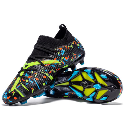 Férfi focicipők hosszú tüskék futballkapcsok beltéri sportcipők professzionális futballcipők Drop Shipping unisex légáteresztő puha