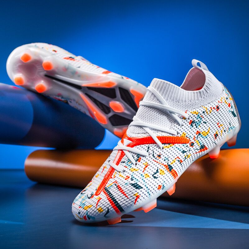 Мъжки футболни обувки Дълги шипове Футболни бутли Спортни обувки за закрито Професионални футболни обувки Drop Shipping Унисекс Дишащи меки