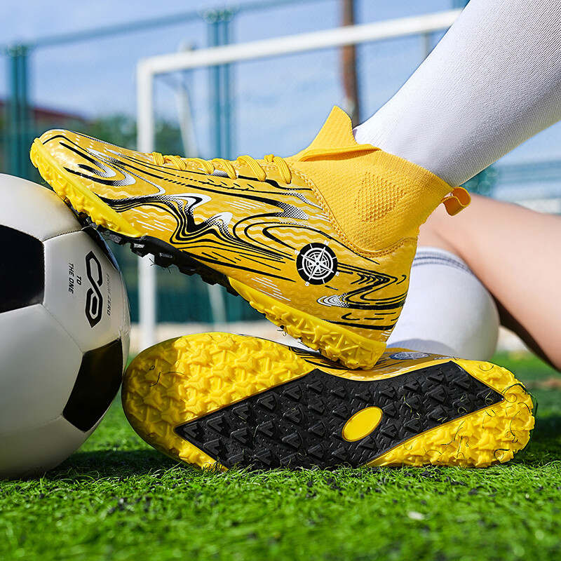 Детски футболни обувки за професионално общество за момче Неплъзгащи се тренировъчни футболни обувки за трева на полето Оригинални детски футболни обувки