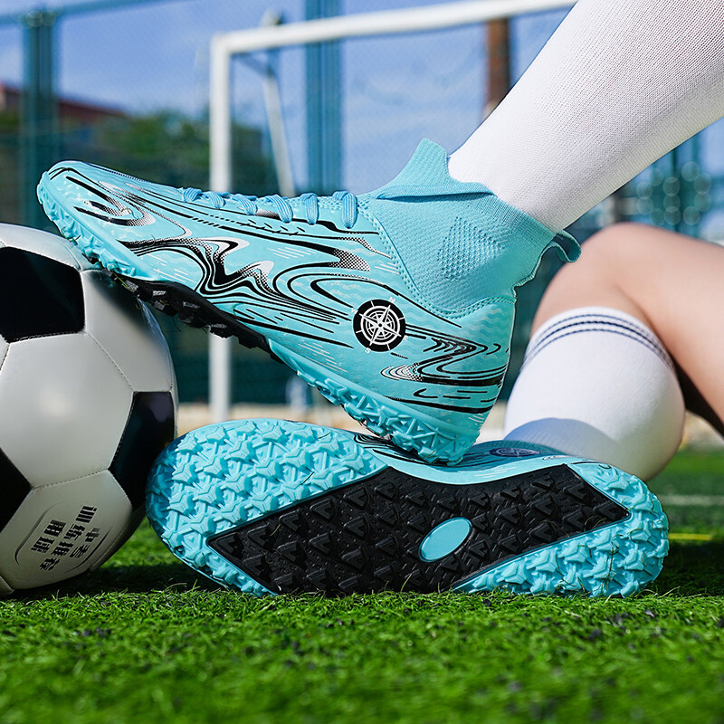 Детски футболни обувки за професионално общество за момче Неплъзгащи се тренировъчни футболни обувки за трева на полето Оригинални детски футболни обувки