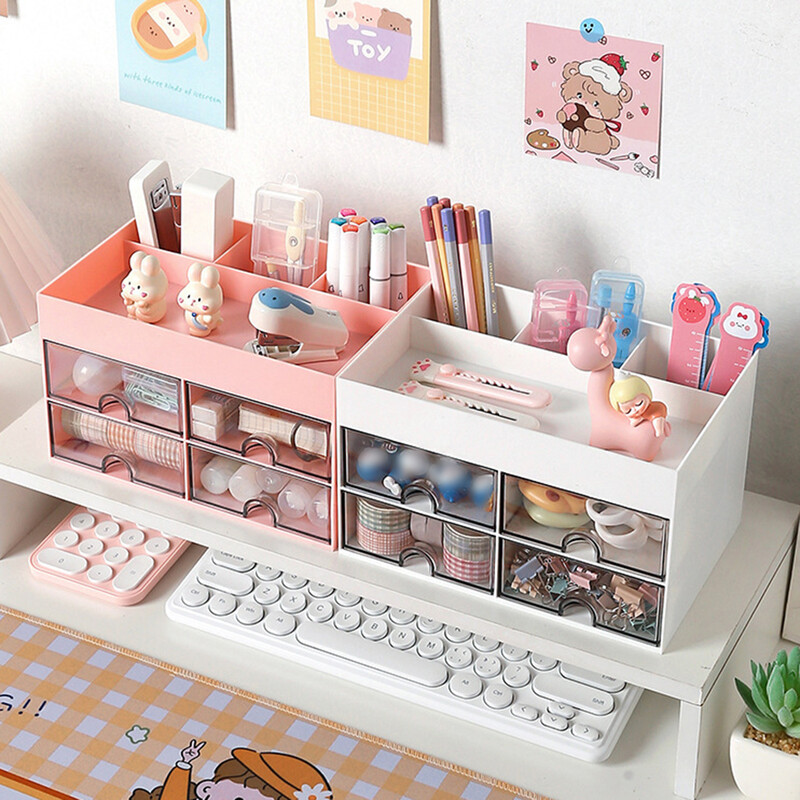 1PC Кутия за съхранение на бюро Многофункционален шкаф за чекмеджета Студентски канцеларски отдел Отдел Бюро Офис Разни места