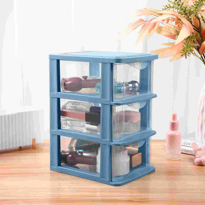 Premium Plastic Storage Drawers 3 Layer Drawer Type Closet Storage Organizer for Jewelry and Cosmetics