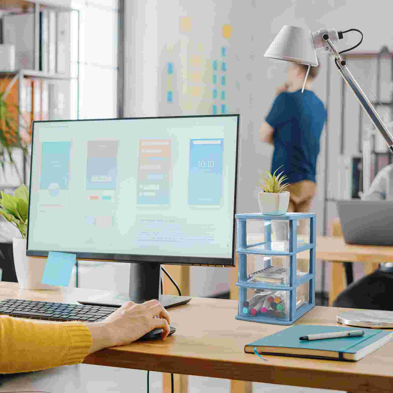 Esmaklassilised plastikust hoiusahtlid, 3-kihilised sahtlitüüpi kapi hoiukapp ehete ja kosmeetikatoodete jaoks