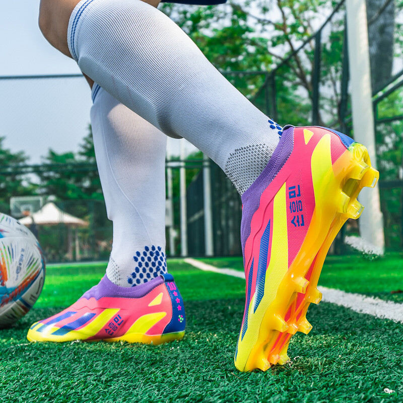 Мъжки футболни ботуши Детски маратонки Оригинални професионални закрити обществени бутли Футболни обувки Тренировка на трева Бързи футболни обувки