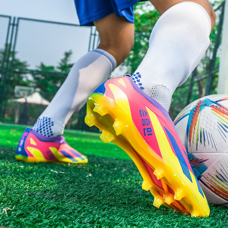 Мъжки футболни ботуши Детски маратонки Оригинални професионални закрити обществени бутли Футболни обувки Тренировка на трева Бързи футболни обувки