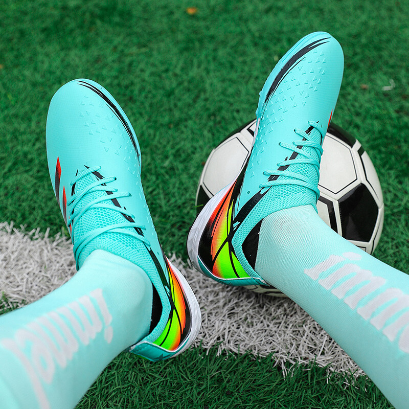 204 Горещо продавани футболни обувки Мъжки футболни бутонки TF/FG Детски устойчиви на износване обувки за тренировка Външни неплъзгащи се маратонки