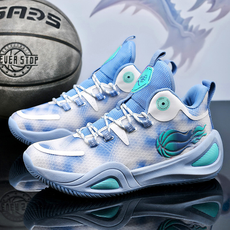 Dragon New Year Red висококачествени мрежести дишащи баскетболни обувки мъжки практични устойчиви на износване маратонки тренировъчни обувки