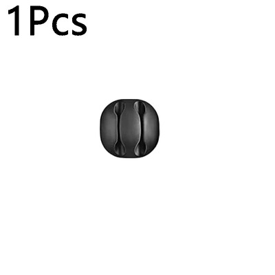 10/1 db Öntapadó kábelrögzítő szilikon USB-kábeltartó Szervező Vezetékkezelő kapcsok otthoni irodai asztalhoz, rendezett
