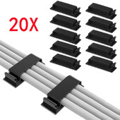 Öntapadó huzalrögzítő bilincs Kábelkapcsok Tartó Szervező Autós Otthon Irodai Vezetékkezelés Adatok USB-kábel orsó