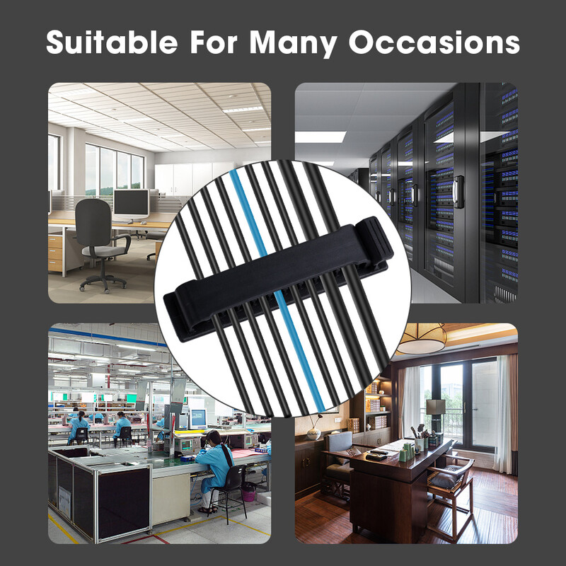 5-1 бр. Щипки за скоби за кабели с 10 дупки Държач за кабели Офис за управление на домашно бюро Подреден кабел за навиване на кабели Органайзер за кабели Залепваща скоба