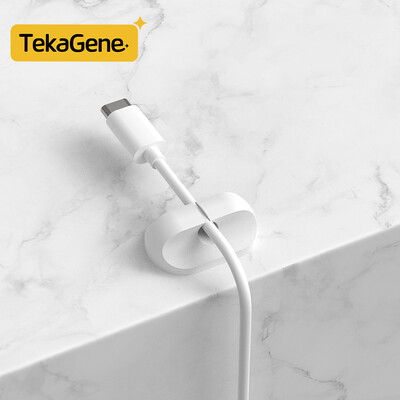 Kabeļu organizētāja pārvaldības vadu turētājs Elastīgs USB kabeļa uztīšanas kārtīgs silikona klipu turētājs Kabeļa organizatora turētājs tālrunim