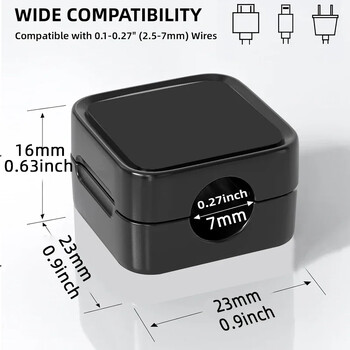 Magnetic Cable Clips Καλώδιο Ομαλή ρυθμιζόμενη βάση στήριξης καλωδίου κάτω από το γραφείο Διαχείριση καλωδίων Wire Keeper Θήκη οργάνωσης καλωδίου 1/3/6PC