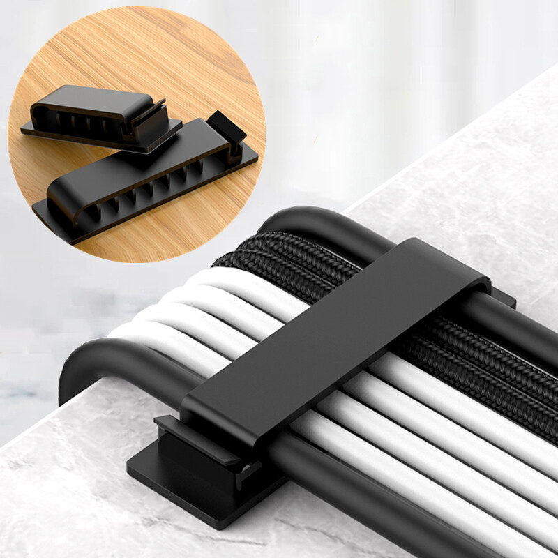 1-5 бр. Самозалепващ се органайзер за кабели Стягаща тел Скоба за кабели Скоби Управление на държача Автомобилен кабел за навиване на кабел Мениджър Използване в домашен офис