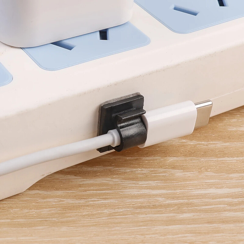 1/10/30PCS Щипки за кабели Самозалепващ се кабел за управление на държач за тел Струнна светлина Организатор Скоба Бюро Аксесоари за щипка за тел за кола