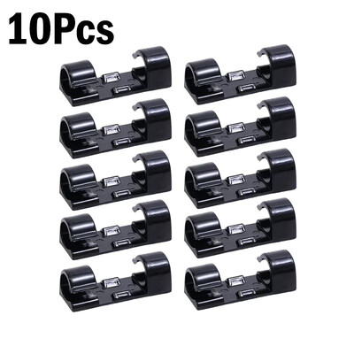 Öntapadó kábelrögzítők Vezetékes kábelrendezők Kábeltartó TV-hez PC Laptop Ethernet autós vonalrögzítő bilincs kábeltekercselő kezelő