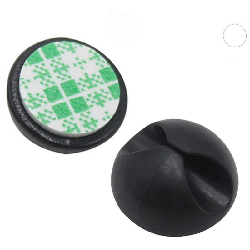 1/40 бр. Силиконова щипка за кабел Органайзер за кабели Мини кръгли Щипки за кабели за зарядно Бюро Подредено управление Тел Лепило Държач Скоба