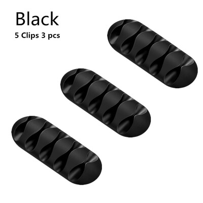 1/3 DB autós USB kábelrendező öntapadó kábeltartó kábelbilincs szilikon kábelrögzítő rögzítő irodai tárolókapocs tartozékok