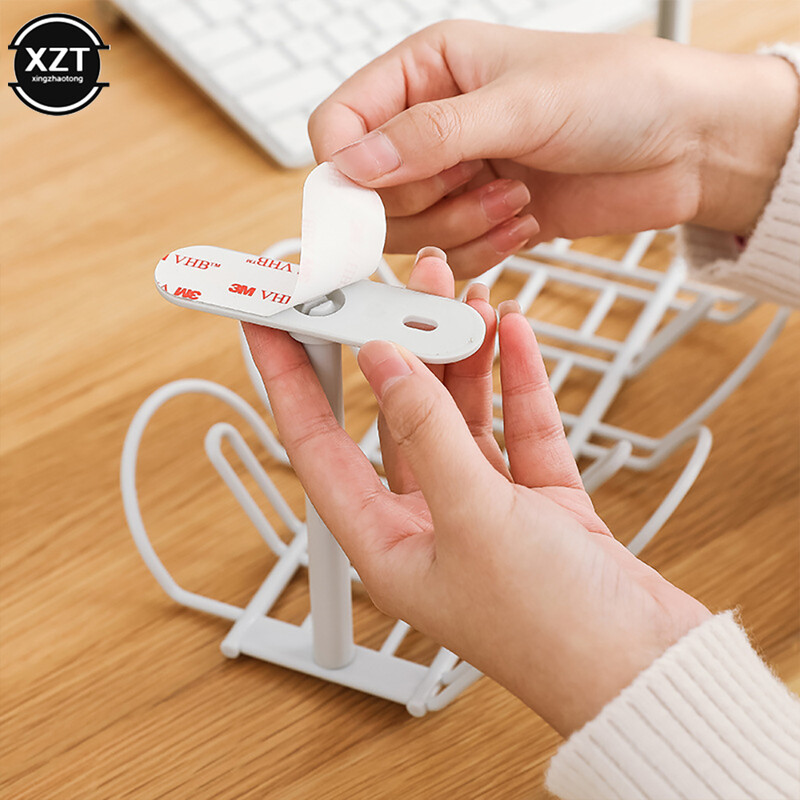 Под масата Рафт за съхранение Кабел Рафт Дъно на маса Държач за гнездо Висящ стелаж Линия Довършителни Офис бюро Телен органайзер