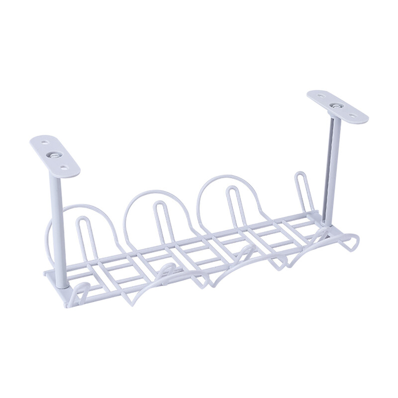 Под масата Рафт за съхранение Кабел Рафт Дъно на маса Държач за гнездо Висящ стелаж Линия Довършителни Офис бюро Телен органайзер