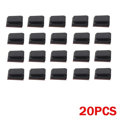 40/10 db Fénycsíkos rögzítőkapcsok Öntapadó Led Light Rögzítők Rögzítő tartó Kábelbilincs Szervező Led Fix tartókapcsok