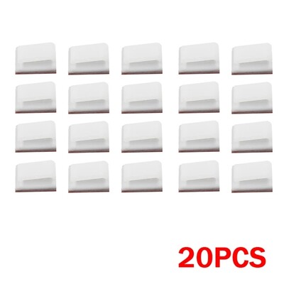 40/10 db Fénycsíkos rögzítőkapcsok Öntapadó Led Light Rögzítők Rögzítő tartó Kábelbilincs Szervező Led Fix tartókapcsok