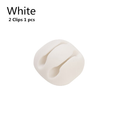 Szilikon USB-kábel-szervező USB-töltőkábel-tekercselő asztali Tidy Management Clips Kábeltartó Egér fülhallgató-tartozékok