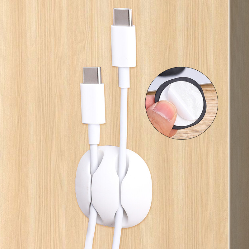 Stezaljke za kabele Organizatori kabela Držač Samoljepljivi silikonski stolni namotač Upravljanje kabelom Namotač žice za slušalice Organizator za miša