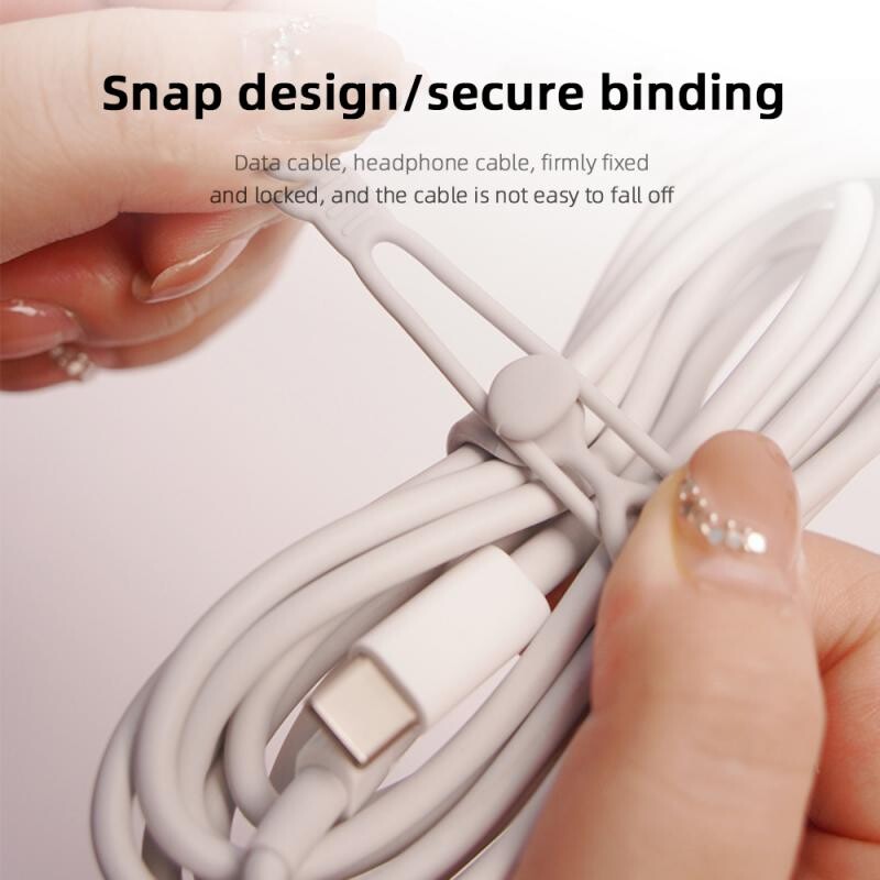 Сладко устройство за навиване на кабели Многофункционален органайзер за кабели Протектор за кабели Отметка за слушалки Протектор за кабел за съхранение на линия за данни