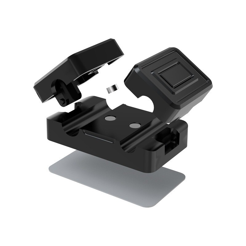 Ъпгрейд Скоби за органайзер за магнитни кабели Самозалепваща се с двойна врата Държач за щипка за фиксиране на кабели Настолен USB линия Управление на захранващия кабел