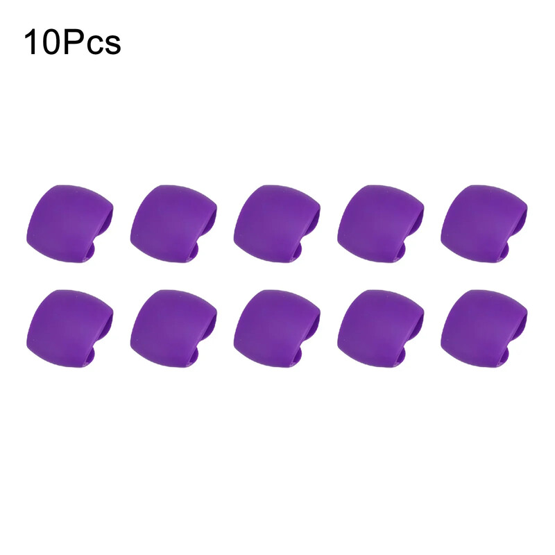 10PCS Cable Manager Щипки Силиконова намотка за кабели и органайзер Закопчалка за слушалки Аксесоари за бюро Органайзери за кабели