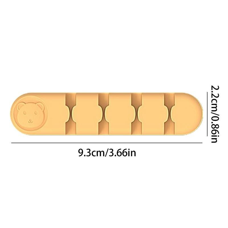 Щипки за органайзер за кабели за бюро Четири дупки Щипка за силиконов държач за кабели за настолна стена Управление на кабели Нощно шкафче Електрически кабел