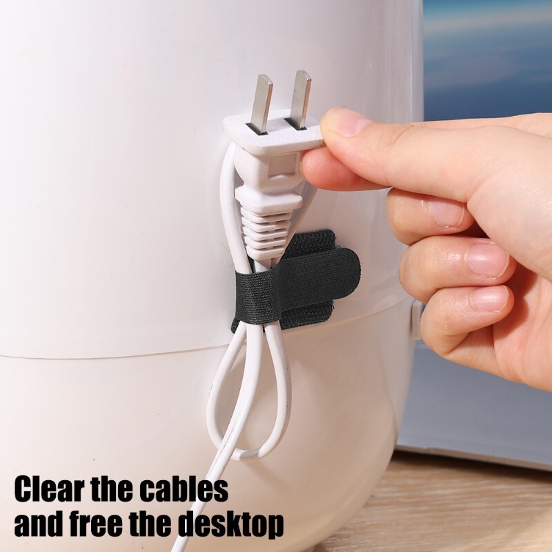 Освобождаващи се кабелни връзки Самозалепваща лента Органайзер за кабели за многократна употреба Магически стикер Каишка Фиксирано довършително съхранение за телефонни слушалки