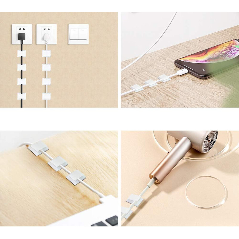 Щипки за монтаж на светлинна лента Самозалепващи крепежни елементи за светодиодни лампи Монтажен държач Скоба за кабел Органайзер Led Фиксиращи държачи Щипки