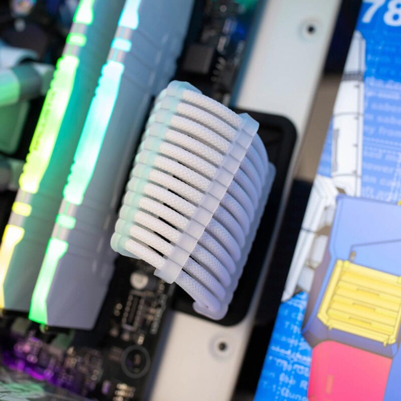 Полезен органайзер за кабели Издръжлив 6/8/24-пинов щипка за компютърен захранващ кабел Анти-деформиращ се PP кабелен гребен за кутия за компютър