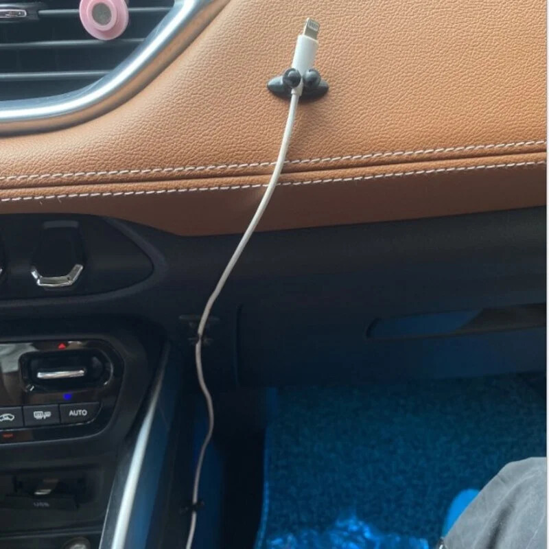 Табло за кола Мениджър за кабели Държач Кабел за зареждане на телефон Закопчалка Настолен органайзер за управление на проводници Универсален навивач на линия за данни