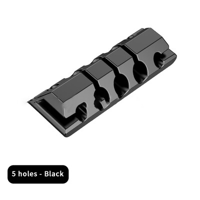 1/5 db szilikon kábeltartó klipek Kábelkezelő kábel rendszerező klip öntapadós asztali USB töltőkábel éjjeliszekrényhez
