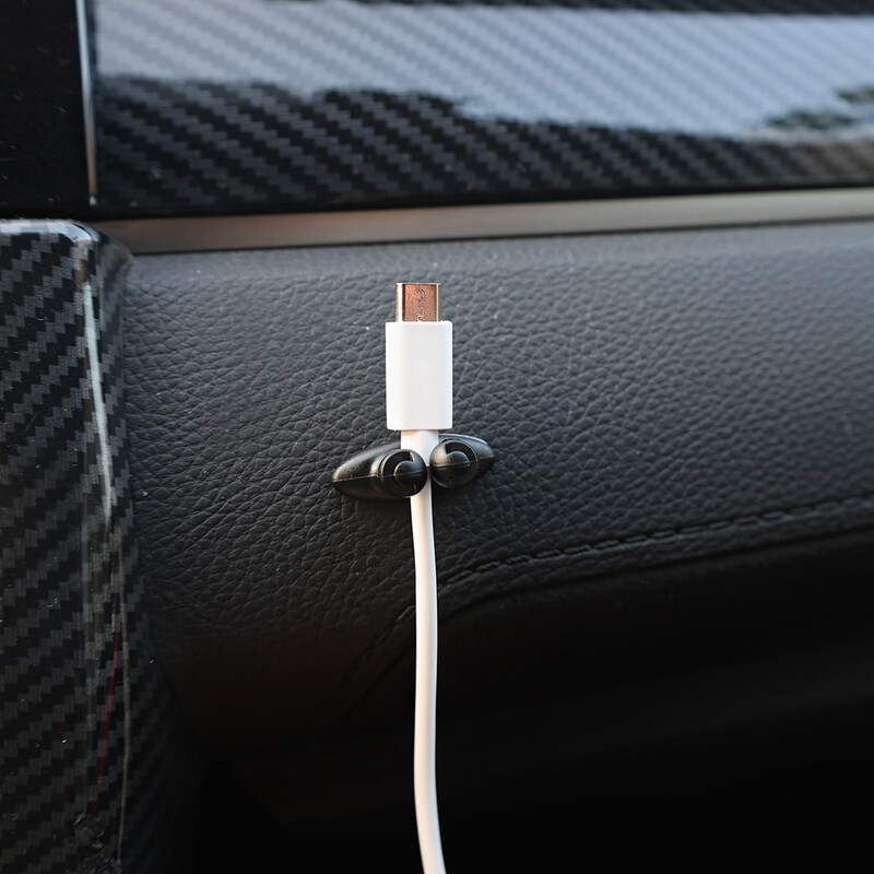 Panoul de bord al mașinii Încărcător pentru telefon Cârlig de gestionare a cablurilor Adeziv Organizator de linie pentru căști Închizătoare Suport clemă Gestionare cabluri pentru cablu