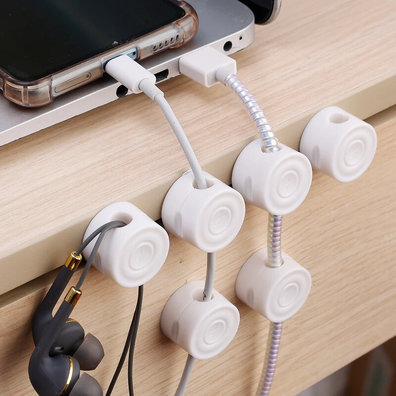 12/1 бр. Скоби за органайзер за магнитен кабел за бюро Скриване на кабел за зареждане на телефон Пазител Адхезивна тел Управление в домашен офис Автомобил