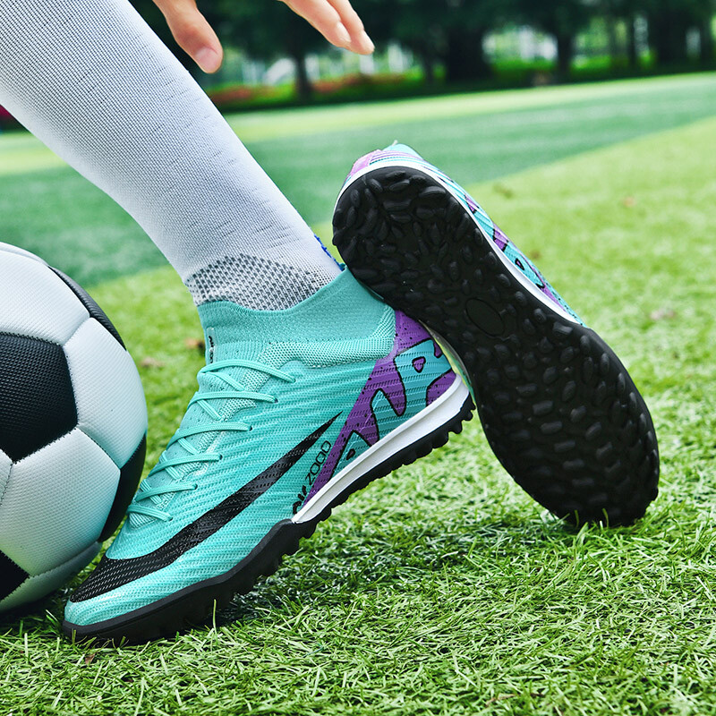 Нови оригинални мъжки висококачествени футболни обувки Бутони Професионални висококачествени неплъзгащи се детски футболни обувки Society Grass Training