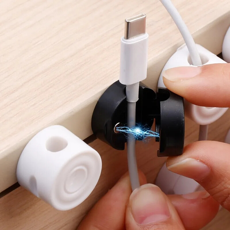 Univerzalne kopče za organizatore magnetskih kabela Samoljepljivi držač za žice Keeper Kućni ured Stolni automobil Stezaljka za držanje zidnog kabela