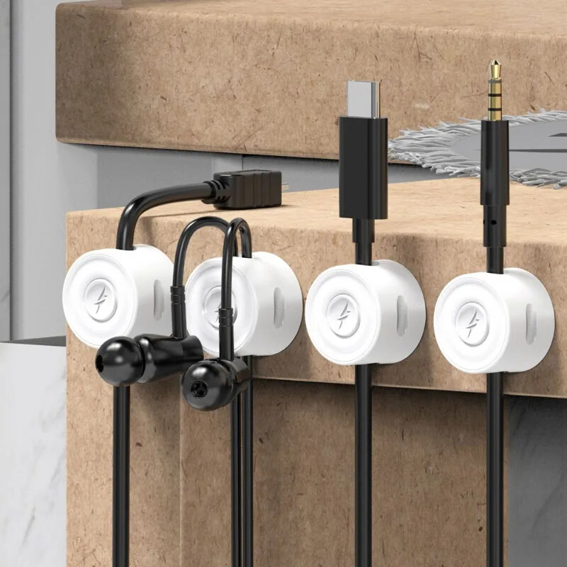 Univerzalne kopče za organizatore magnetskih kabela Samoljepljivi držač za žice Keeper Kućni ured Stolni automobil Stezaljka za držanje zidnog kabela